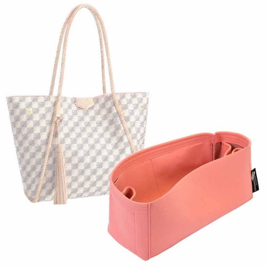 Pro.priano Suedette Leather Bag and Purse 2024 Organizer in Regular Style and Rose Pink / Bag Insert for Pro.priano / Pro.priano Purse Liner